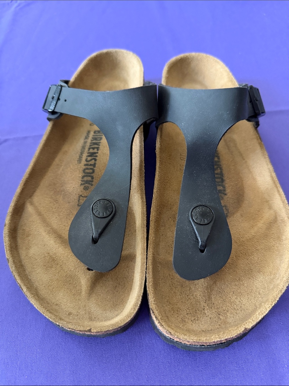 Birkenstock Gizeh T Strap Sandal in Black EU 39 US Women’s